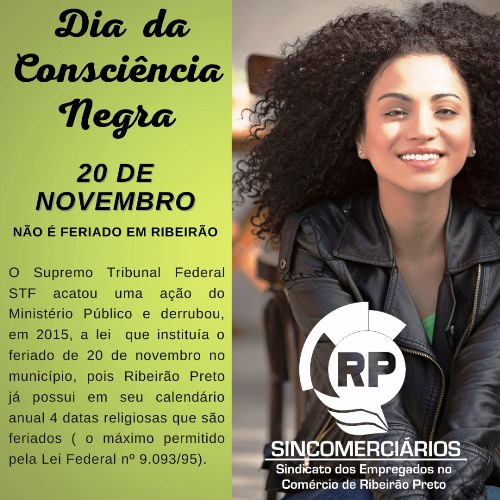 O Dia Nacional da Consciência Negra é celebrado, no Brasil, em 20 de  novembro – Diretoria de Ensino – Região de Piracicaba
